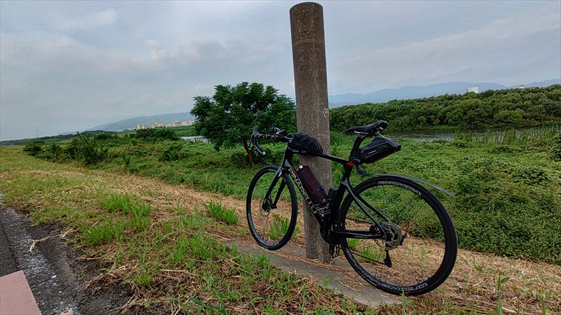 自転車で出発